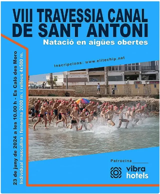 Cartel de la VIII Travesía Canal de San Antoni