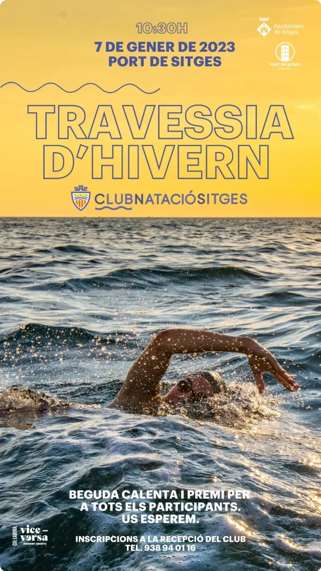 Cartel de la Travesía de Invierno Sitges