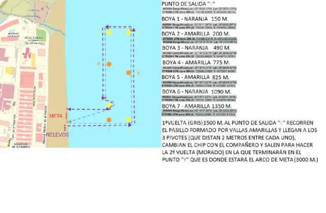 Recorrido de la VI Travesía por Relevos Clara Morales