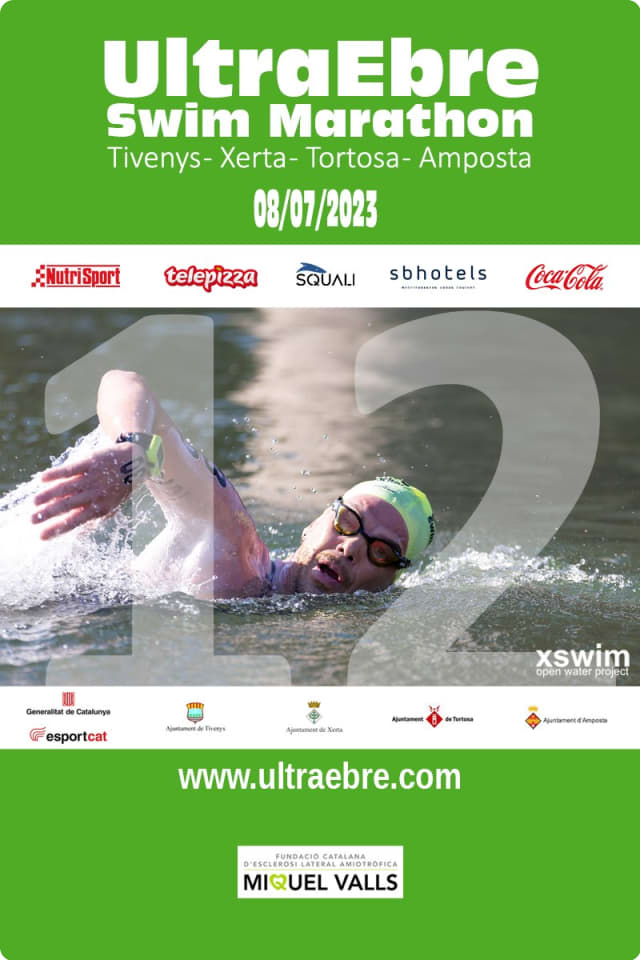 Cartel de la 12 UltraEbre Swim Marathon