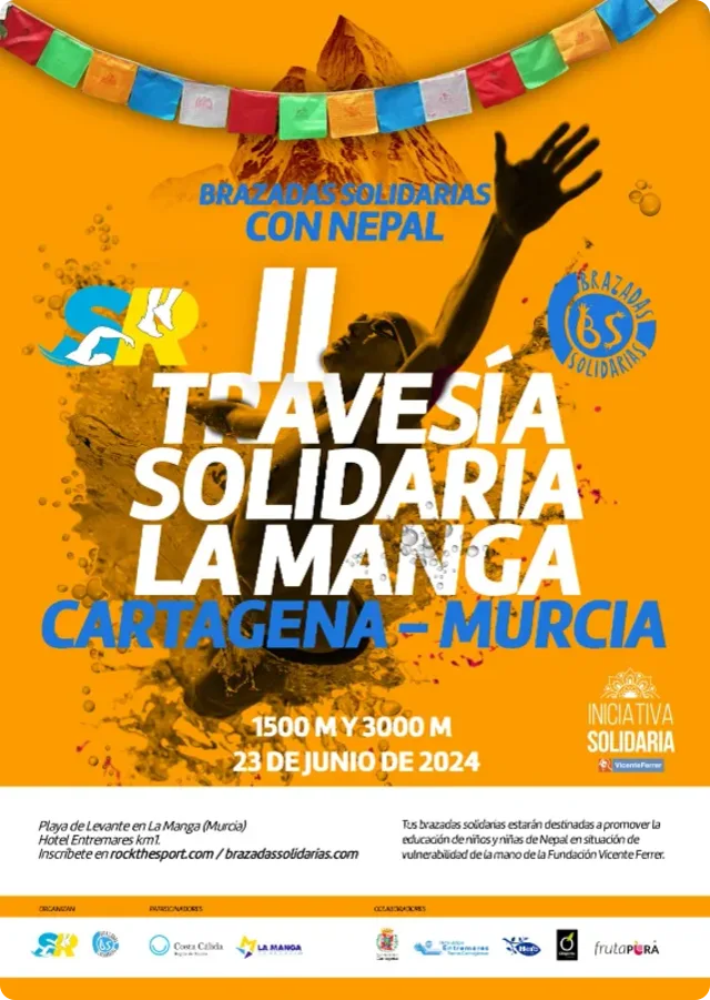 Cartel de la II Travesía Solidaria de La Manga