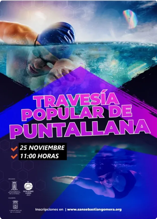 Cartel de la XXIII Travesía a Nado a Puntallana