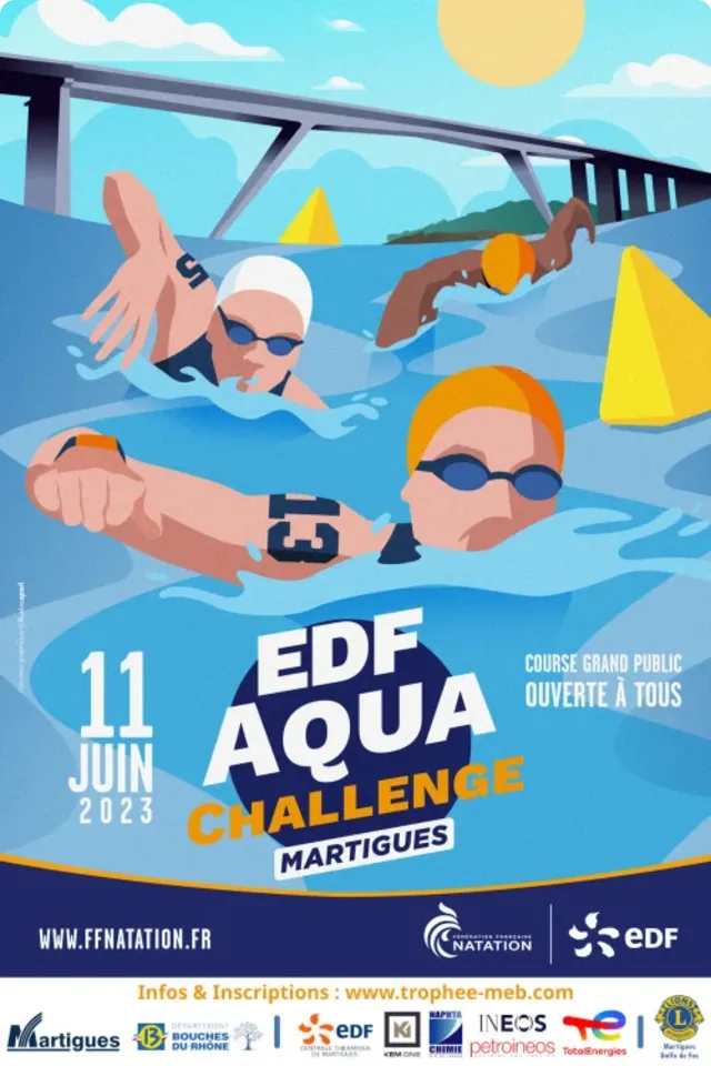 Cartel de la Trophee Martigues Etang de Berre