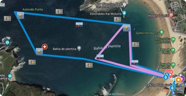 Recorrido de la 81 Travesía Club Deportivo Bilbao