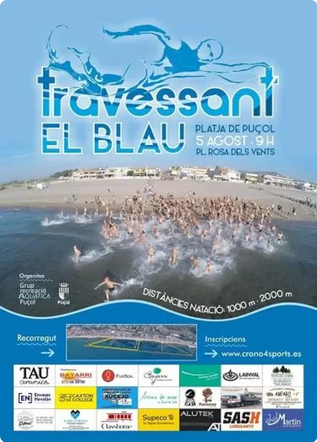 Cartel de la VI Travessant el Blau