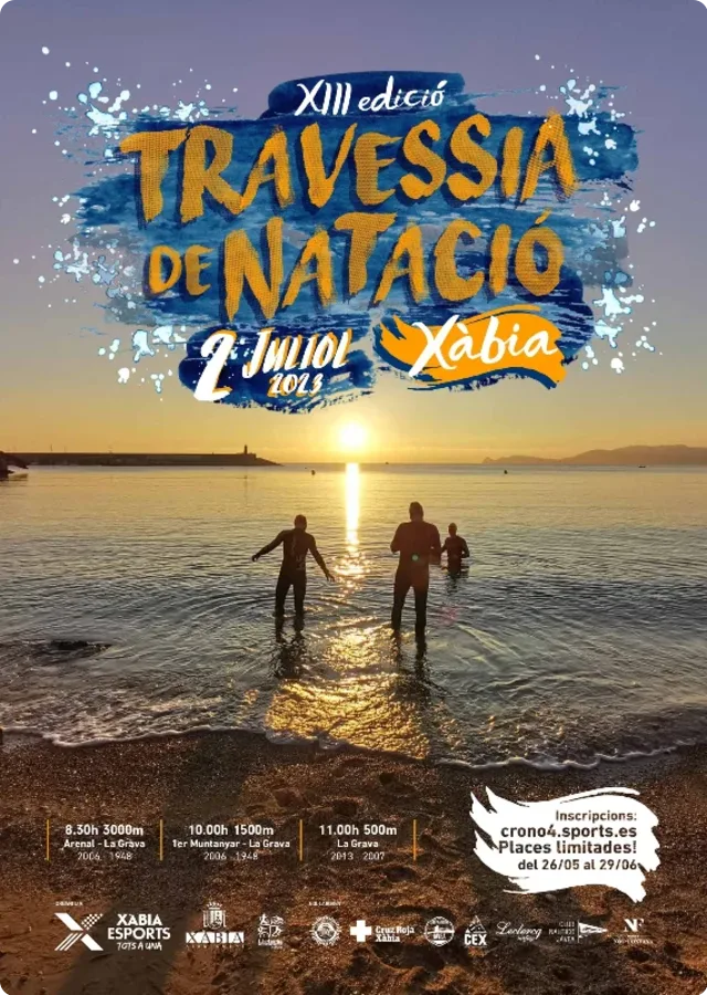 Cartel de la XIII Travesía de Natación de Xàbia