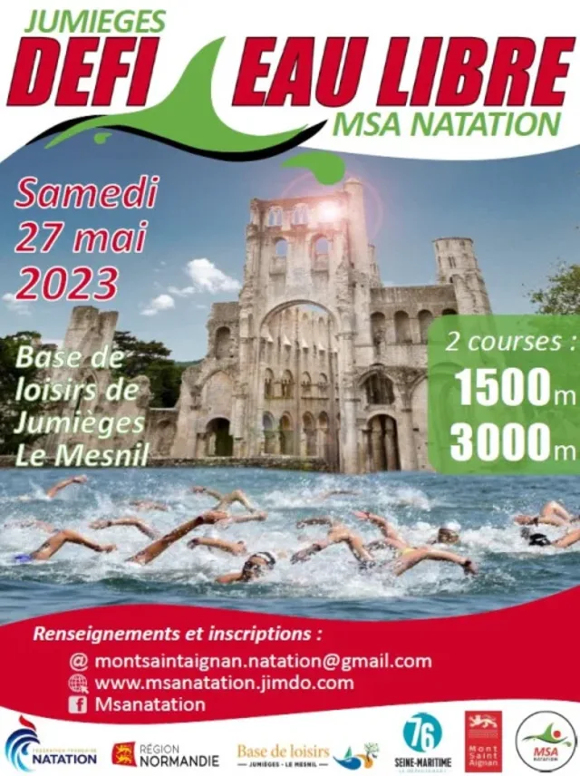 Cartel de la MSA Natation Jumièges