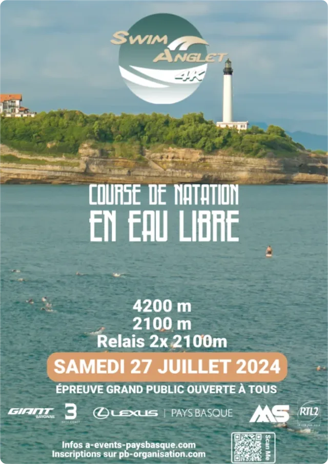 Cartel de la Swim 4k Anglet