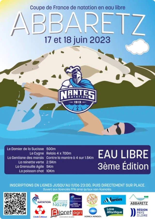 Cartel de la 3ª Natation Nature Abbaretz