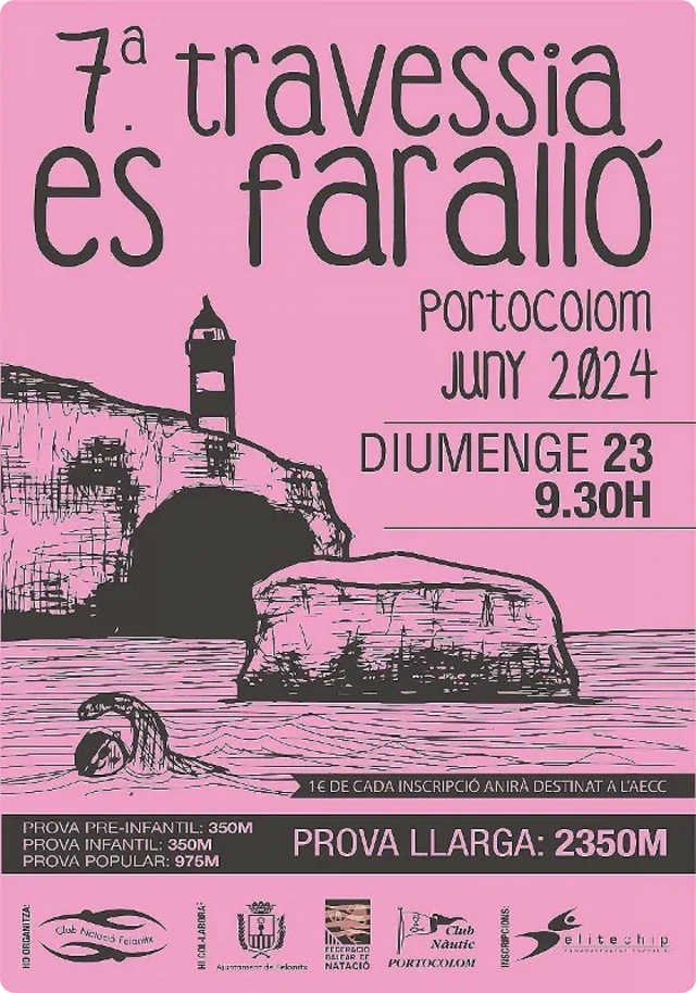 Cartel de la VII Travesía Es Faralló