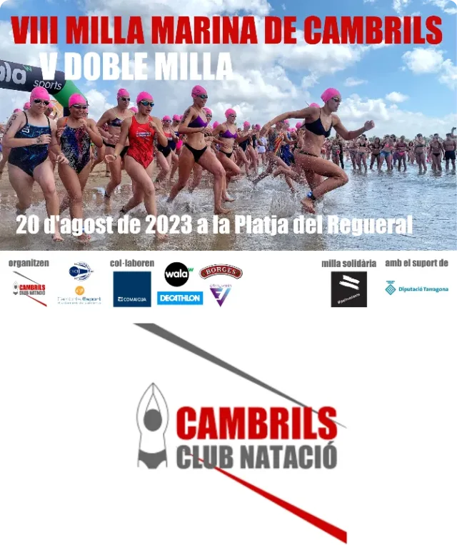 Cartel de la VIII Milla Marina de Cambrils