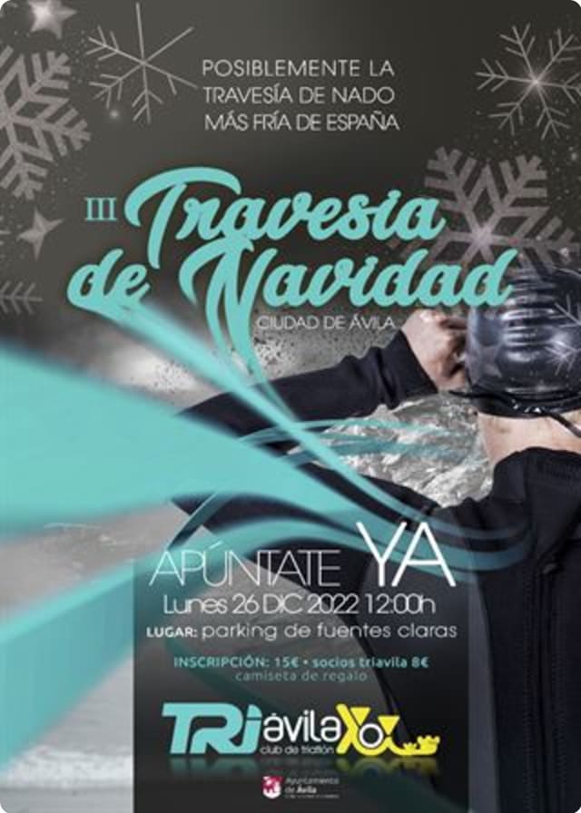 Cartel de la III Travesía de Navidad - Ciudad de Ávila