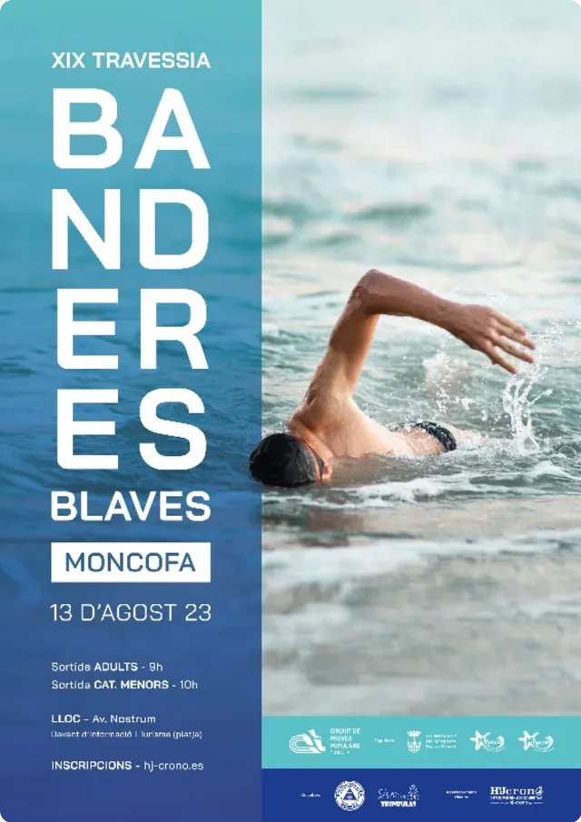 Cartel de la Travessia Banderes Blaves