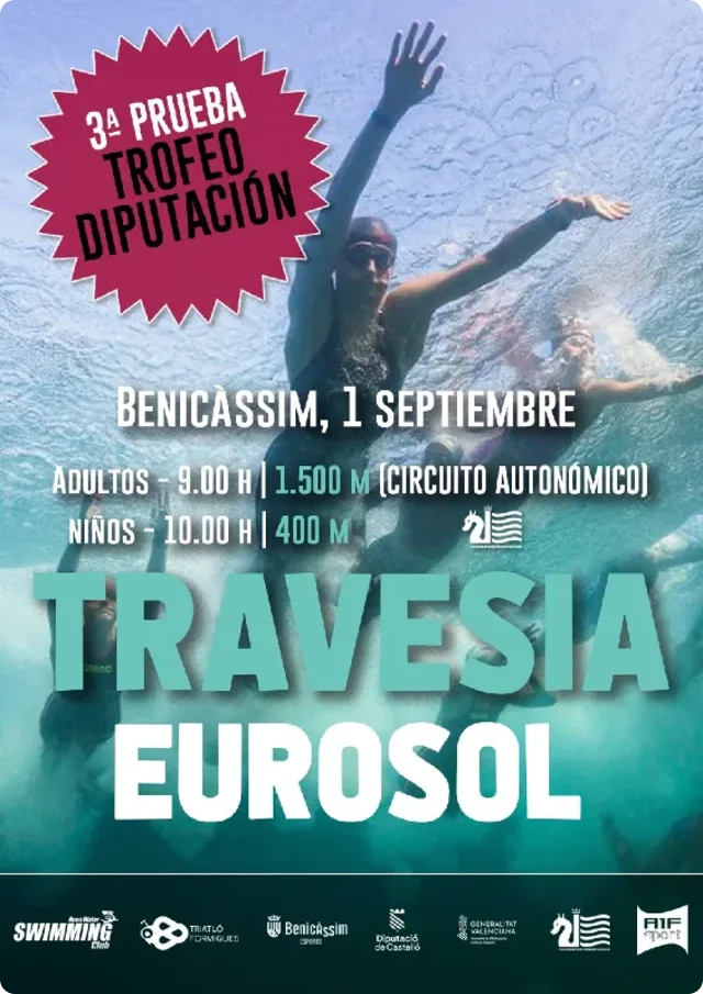 Cartel de la Travesía Eurosol Benicasim