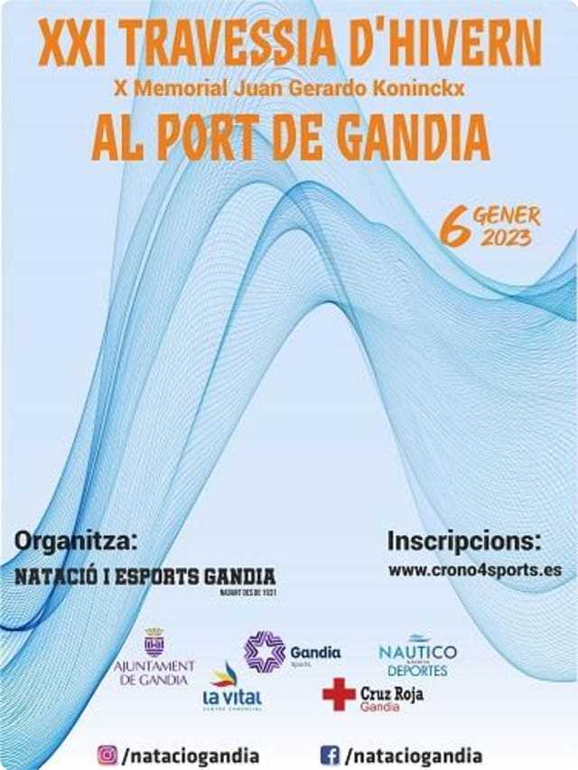 Cartel de la XXI Travessia d'hivern al Port de Gandia