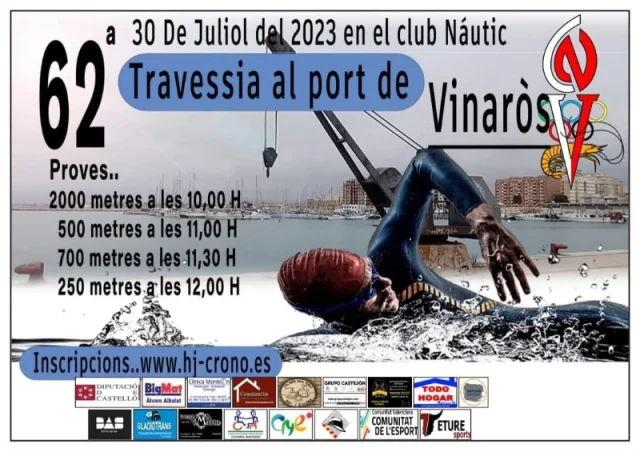 Cartel de la 62ª Travessia al Port de Vinaròs