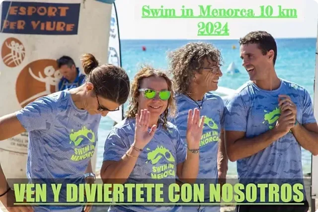 Cartel de la Swim in Menorca 10k