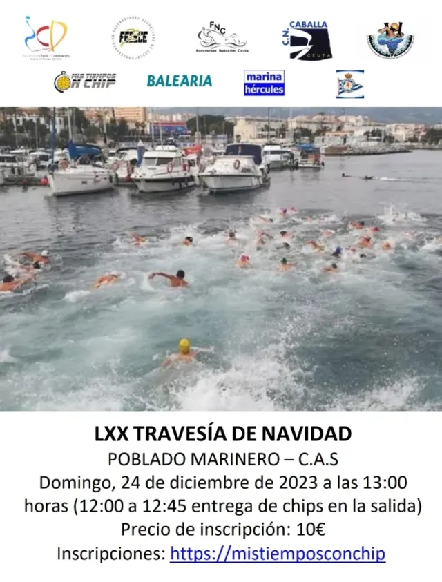 Cartel de la LXX Travesía de Navidad Ceuta