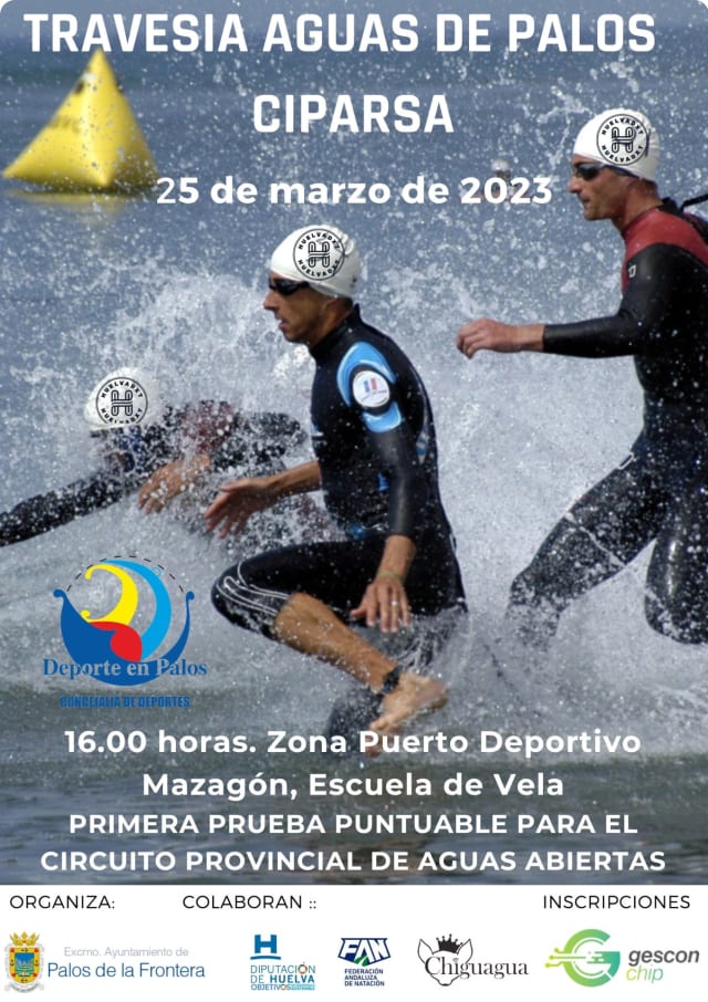 Cartel de la Travesía Invierno Playa de Ciparsa