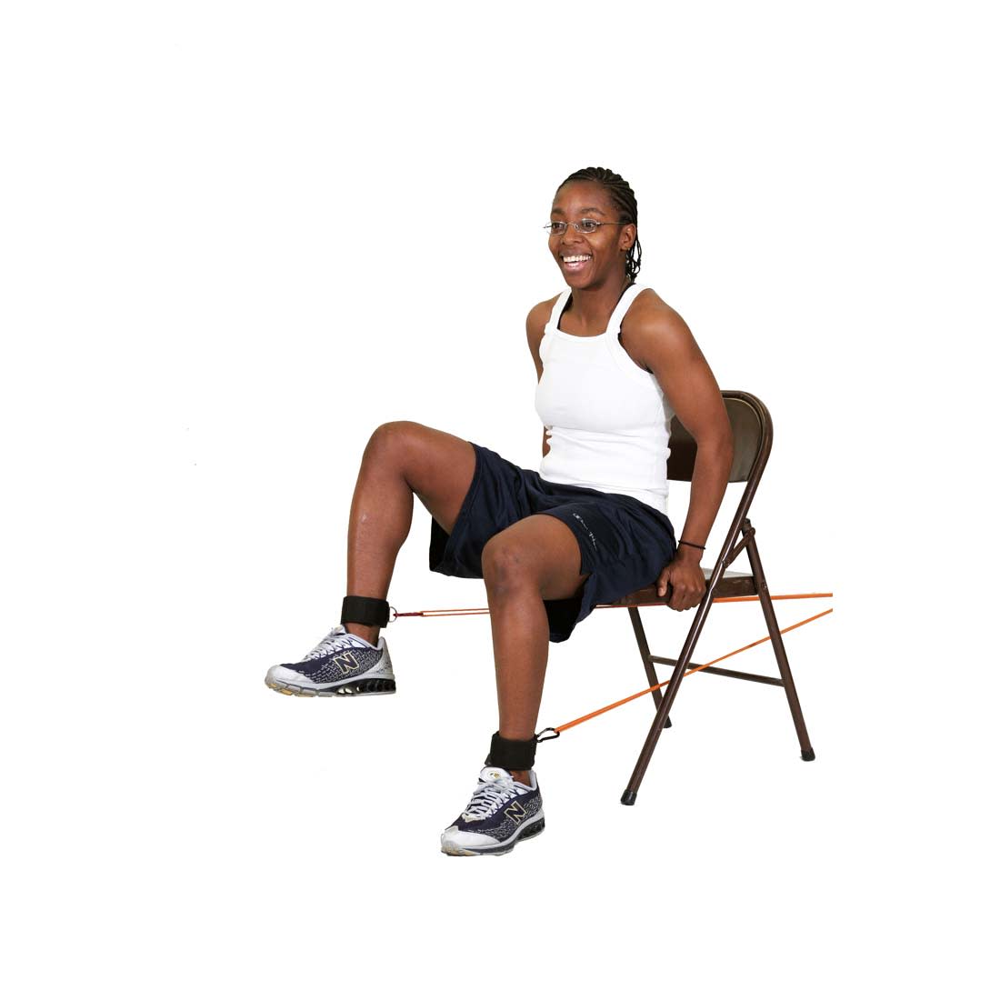 Band Workout Chair Leg Bands Seated Leg Workout Using Resistance
