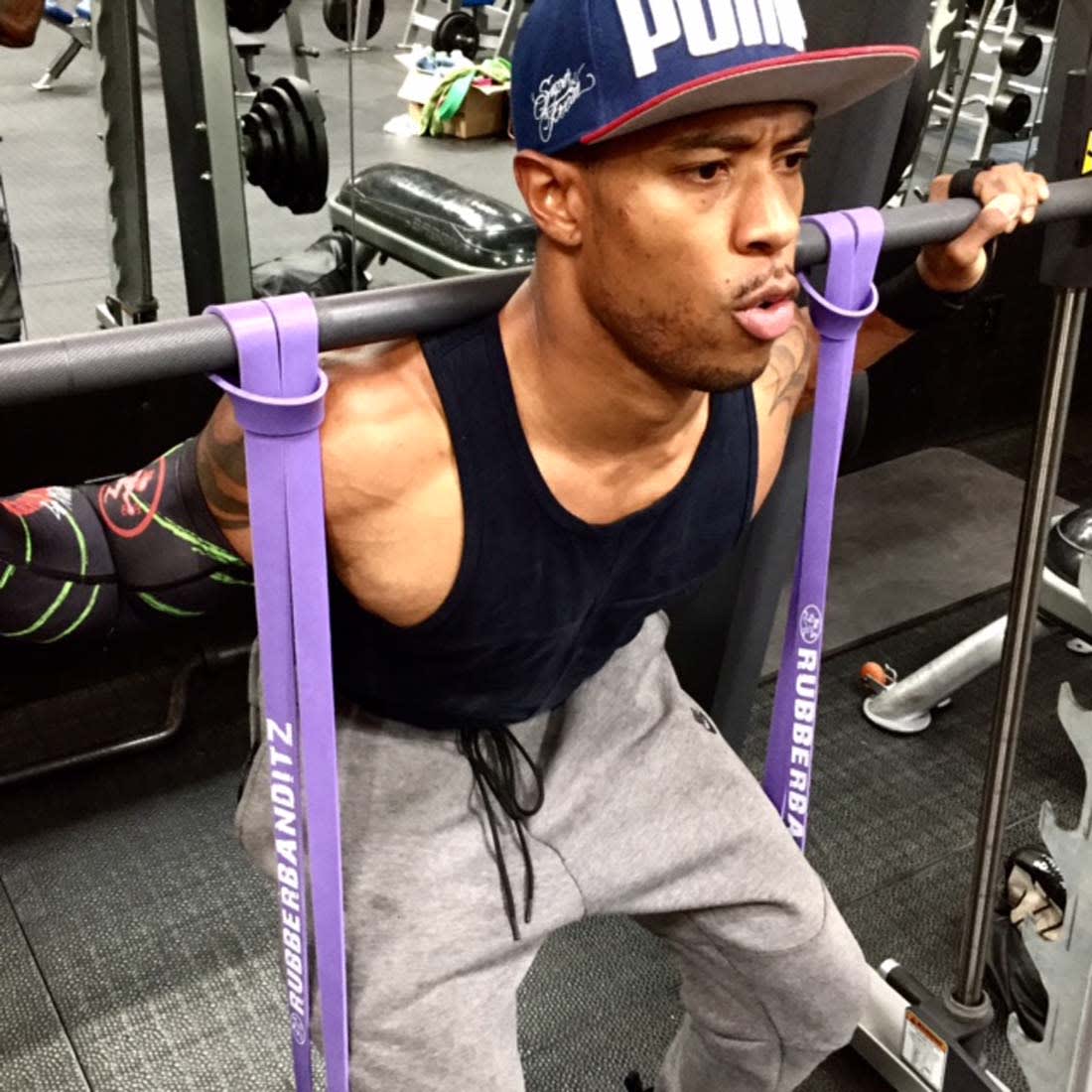 Squats with Resistance Bands and Weights - Main Image