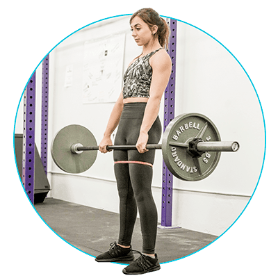 Stiff Leg Deadlift with Mini Loop Booty Bands