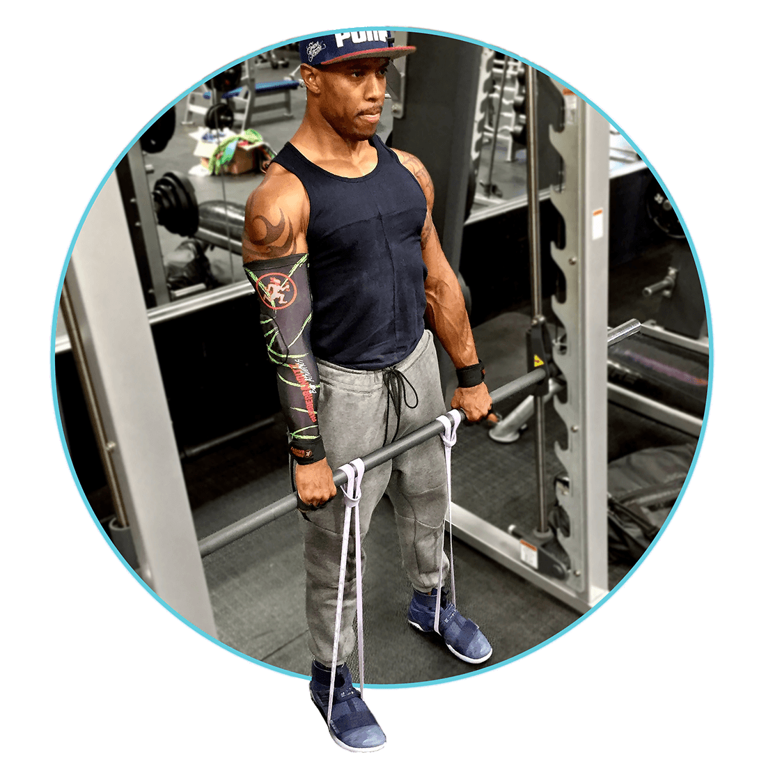 Deadlift with Resistance Bands and Weights