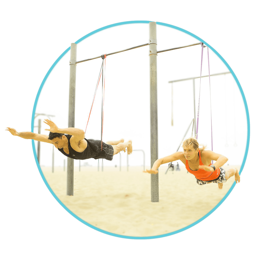 Explosive pushups with resistance bands