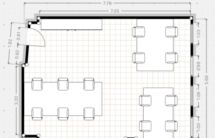 14 Person External Private Office | 465 Sq. Ft.