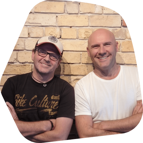 Jim Groves and David Dale, Rubberdesk co-founders