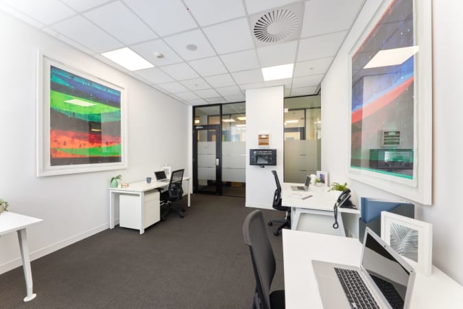 Image 1 of Experience a Bright Private Workspace with Suite T18 in Amenity-Rich Building.