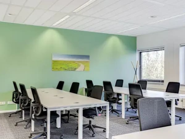 Modern coworking space with ergonomic chairs and abundant natural light in Western Bicutan.
