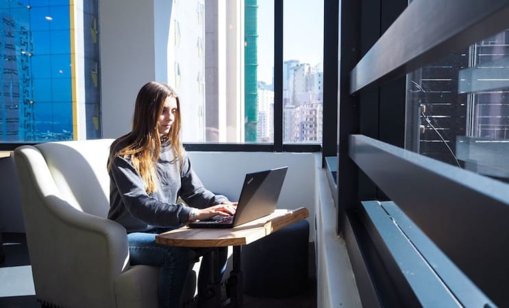Bright, cozy workspace with city views on Luard Road, perfect for focused work and creativity.