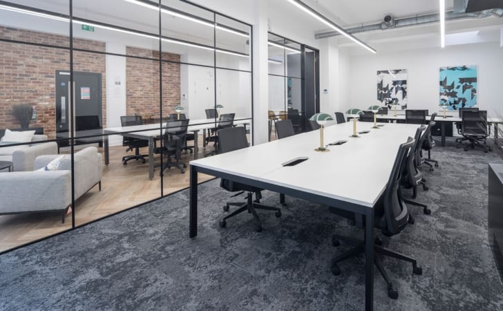 Image 1 of 18 Person Private Office with Executive Office, Boardroom, Kitchen & Breakout