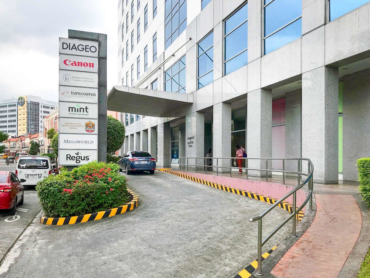 Modern coworking space on Campus Avenue, Metro Manila, featuring diverse company facilities.