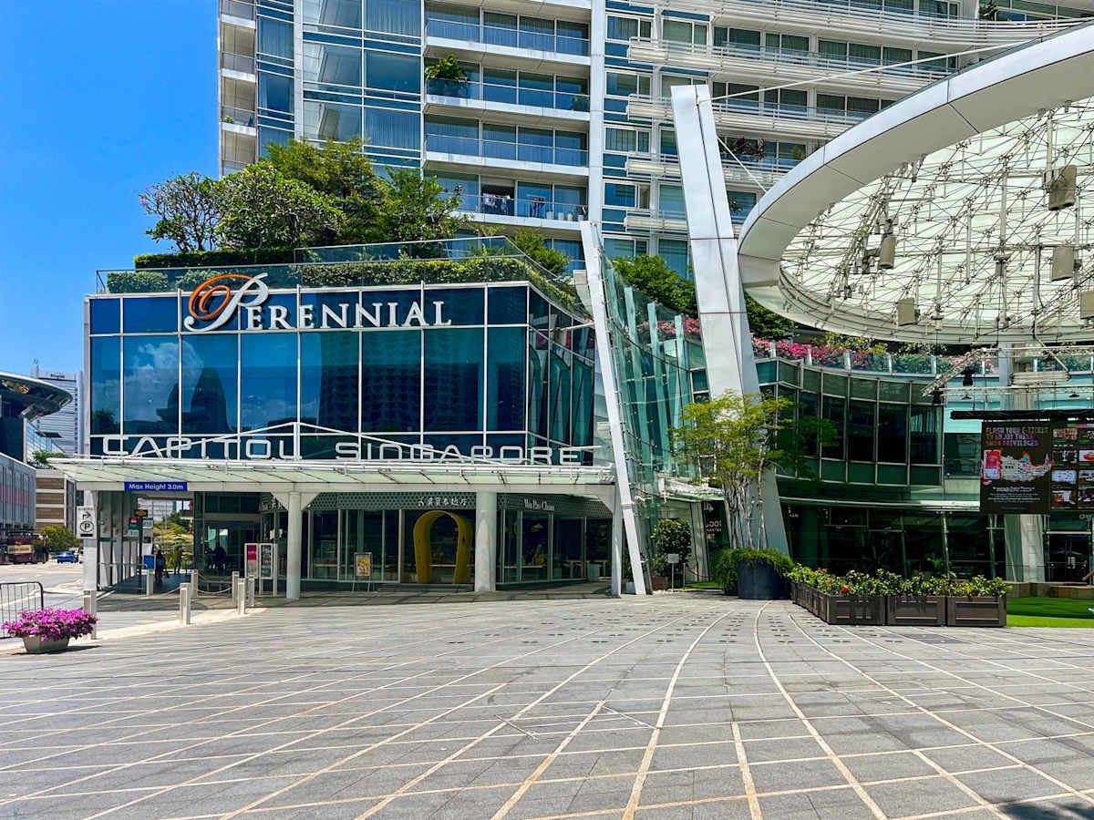 Modern coworking space on Stamford Road, Singapore, in a vibrant, accessible location.