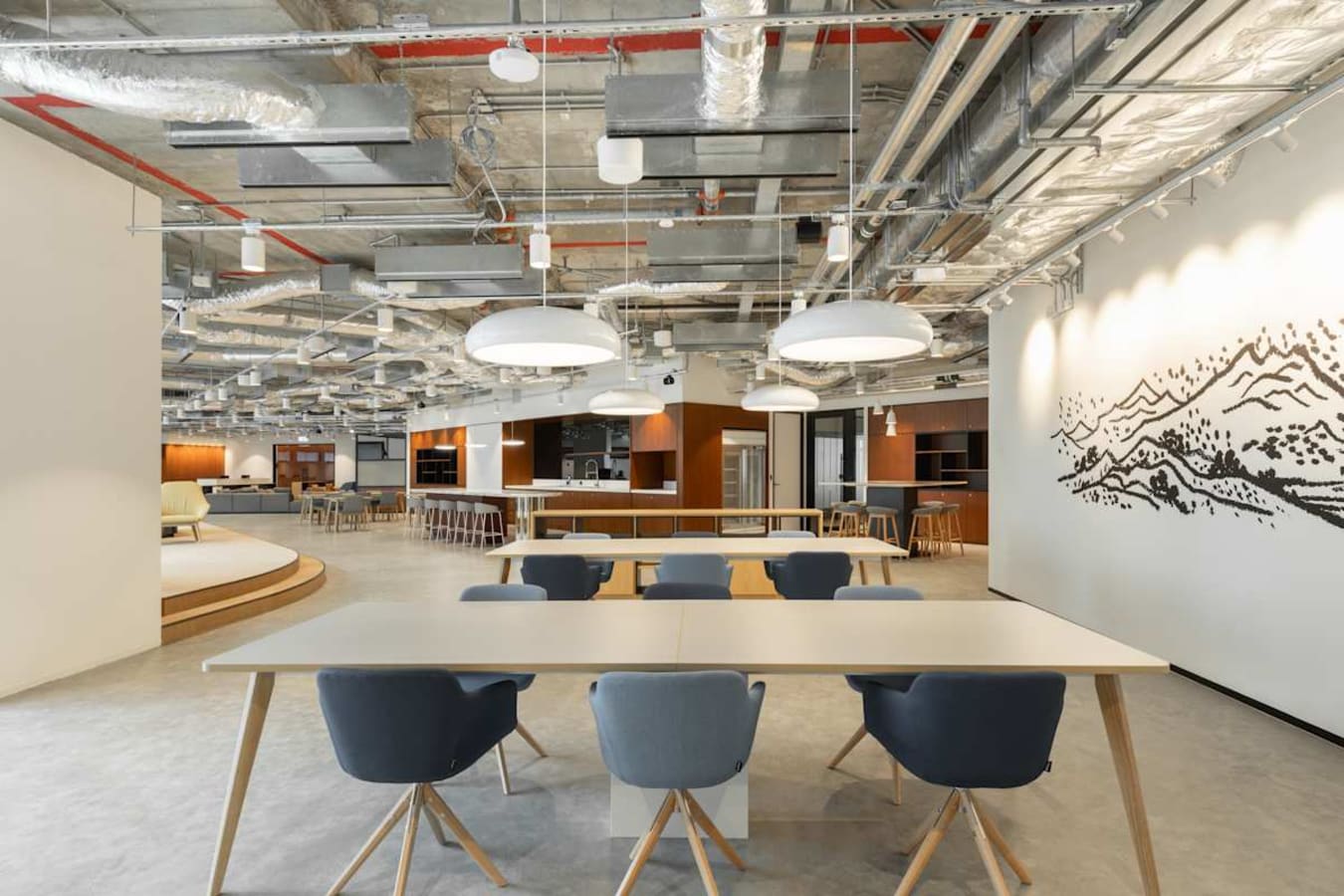 Modern coworking space with sleek furnishings and open layout on Hoi Bun Road.