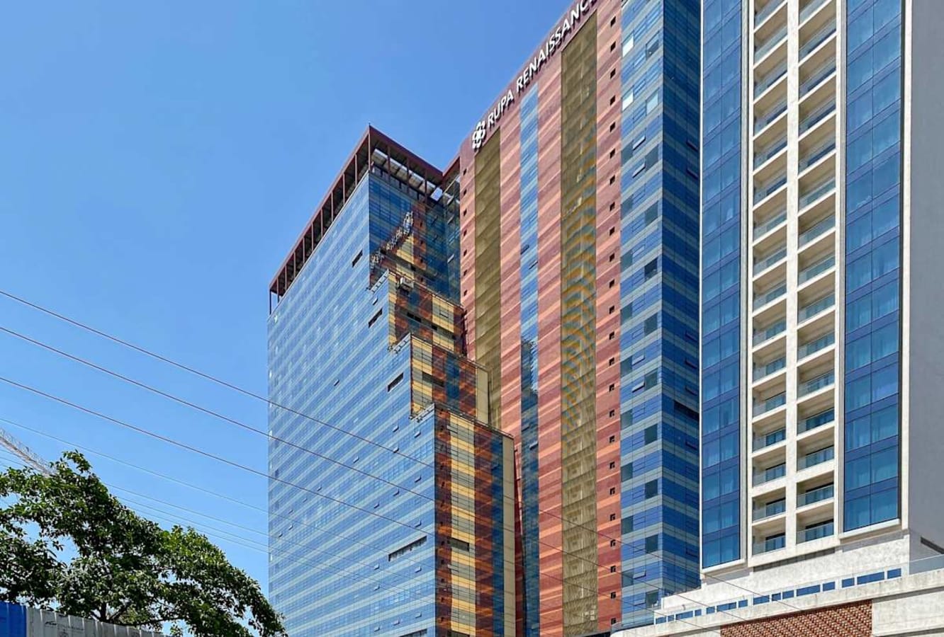 Modern coworking space at Turbhe MIDC, featuring sleek architecture and expansive views.