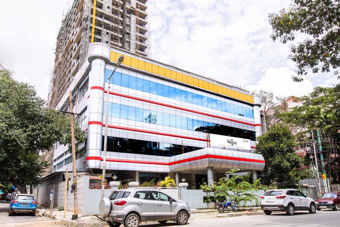 Modern coworking space on Krishna Rajendra Road, offering flexible layouts and vibrant environment.