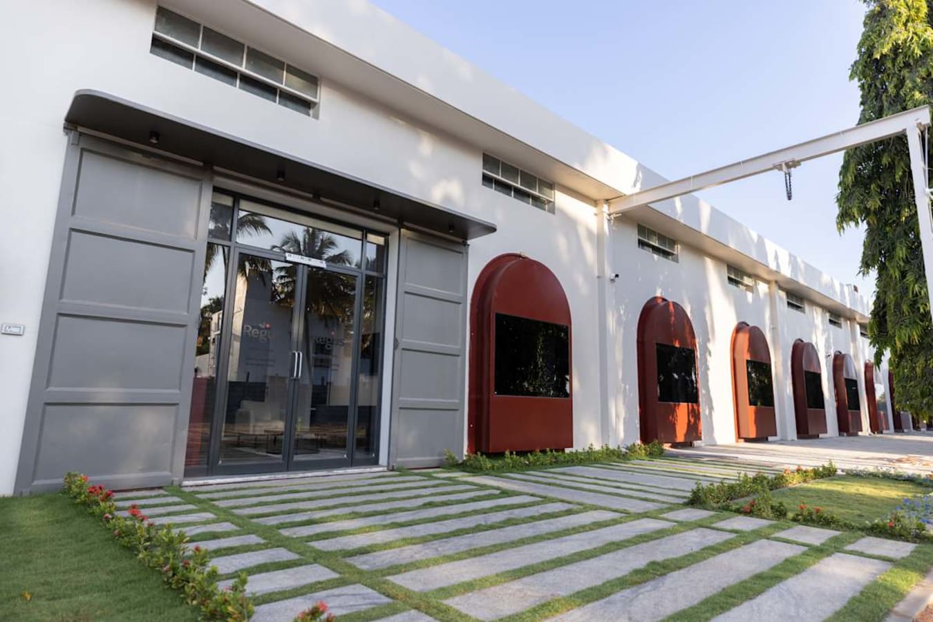 Modern coworking space with sleek design on Thudiyalur-Saravanampatti Road.