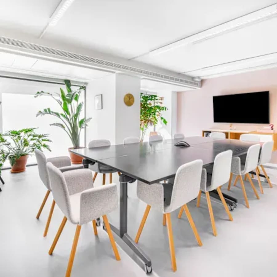 Modern coworking space in Taguig featuring a bright, open layout with sleek furnishings.