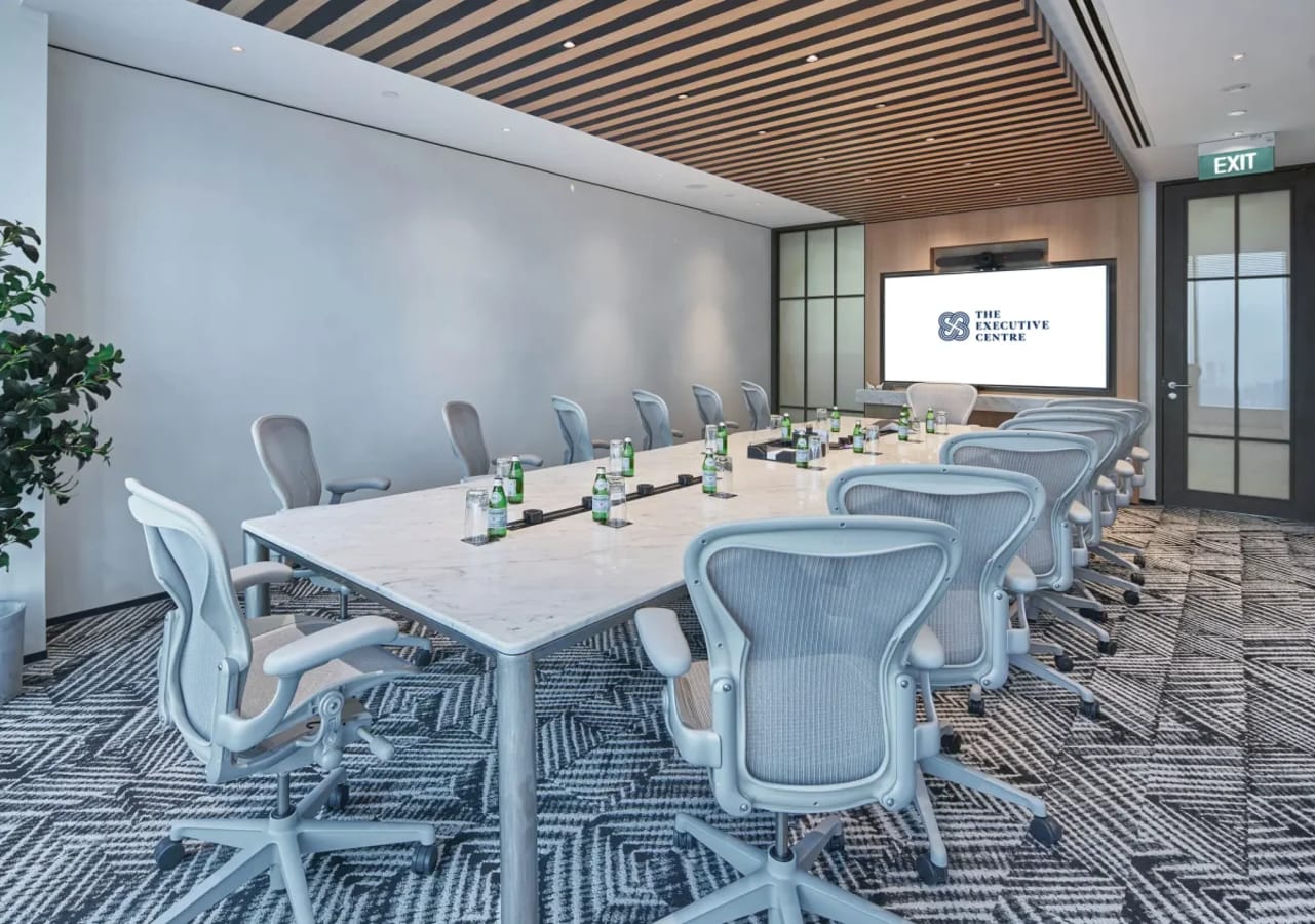 Elegant boardroom in Marina Boulevard offers modern design and state-of-the-art amenities.