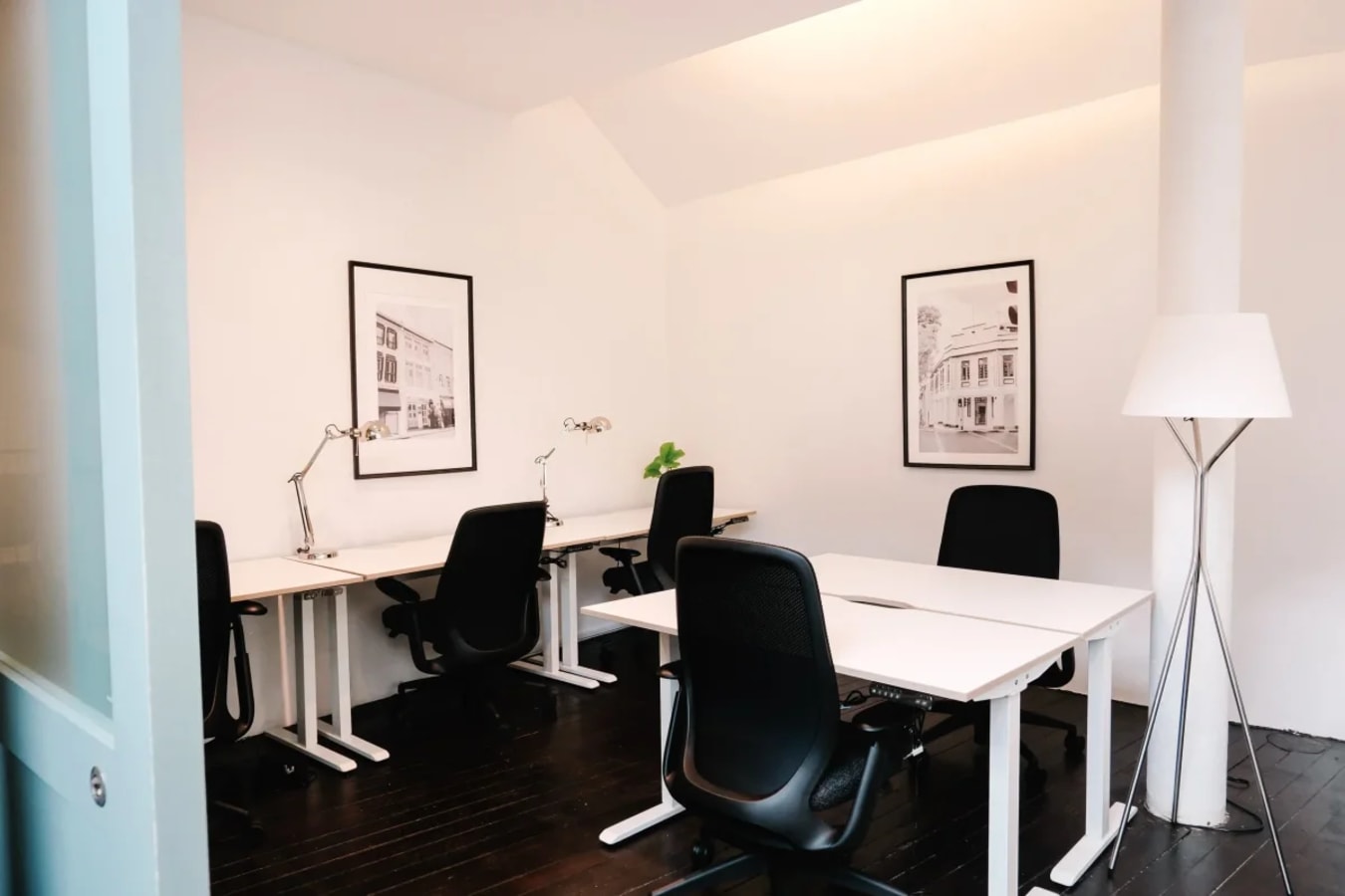 Bright, modern coworking space with sleek desks and ergonomic chairs on Keong Saik Road.