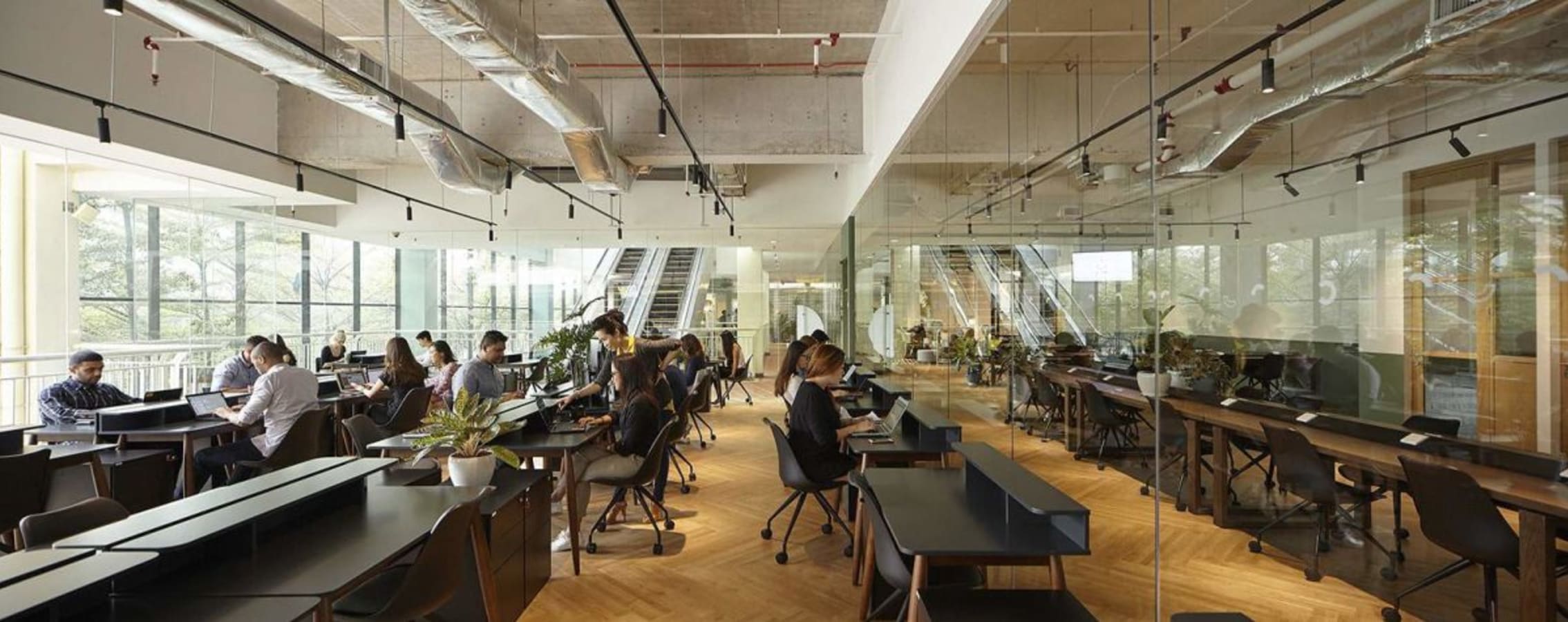 Modern coworking space with natural light, open layout, and sleek furnishings on Jalan PJU 1a/48.