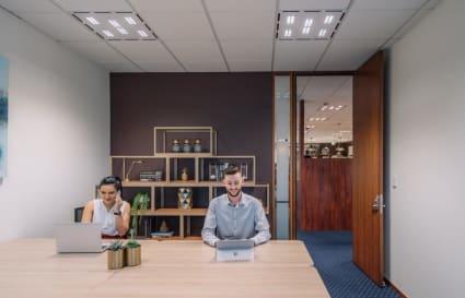 4 Person external plug and play workspace
