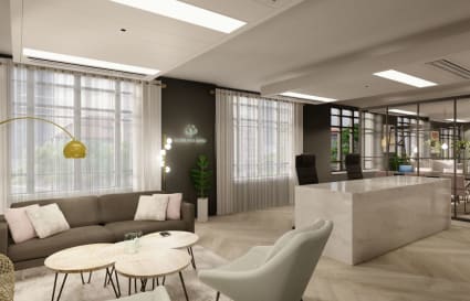 25 Person External Private Office | 1,000 Sq. Ft.
