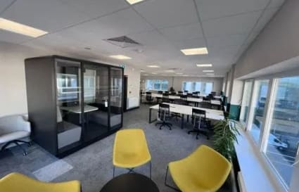 20 Person Office Available (with Meeting Room, Phone Booths & Kitchenette)
