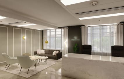 3 Person Internal Private Office | 111 Sq. Ft.