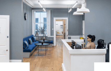 Prime Front Facing Office for up to 12 People | 600 Sq. Ft.