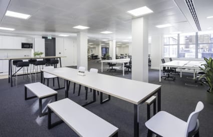 54 Person Managed Office with 4 Meeting Rooms in London | 5,688 sq ft